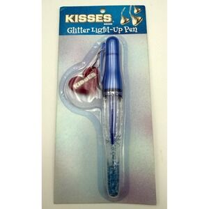 VTG 2005 Hershey Kisses Glitter Light Up Pen - NOS